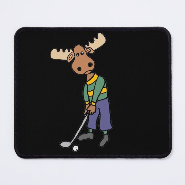 Item preview, Cool Moose Playing Golf Cartoon designed and sold by Nature's Fancy.