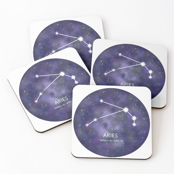 Item preview, Galaxy with Aries stars constellations illustration  designed and sold by AKart19.