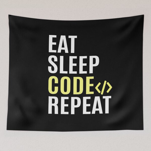 Item preview, Eat Sleep Code Repeat designed and sold by mksjr.