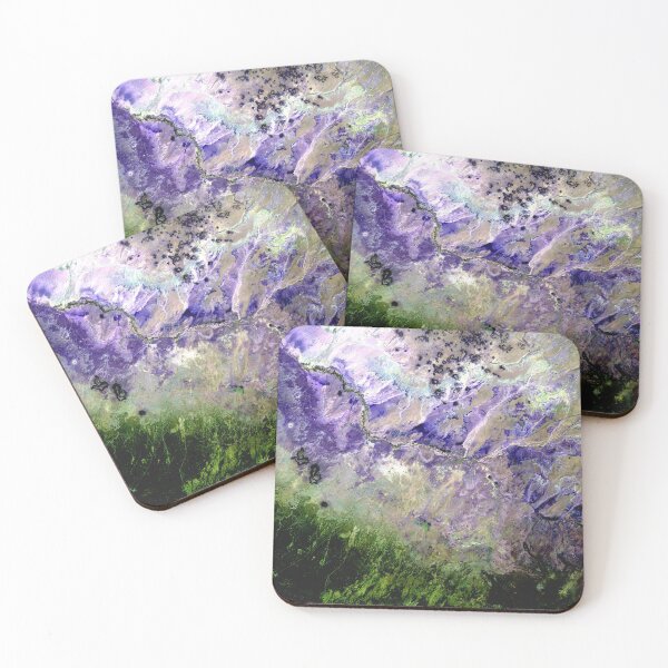 Item preview, Purple Grey Green Abstract Painting, Arizona USA designed and sold by BEyourself be.