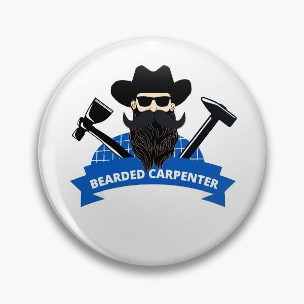 Item preview, BEARDED CARPENTER WITH TOOLS designed and sold by wildwhimsical.