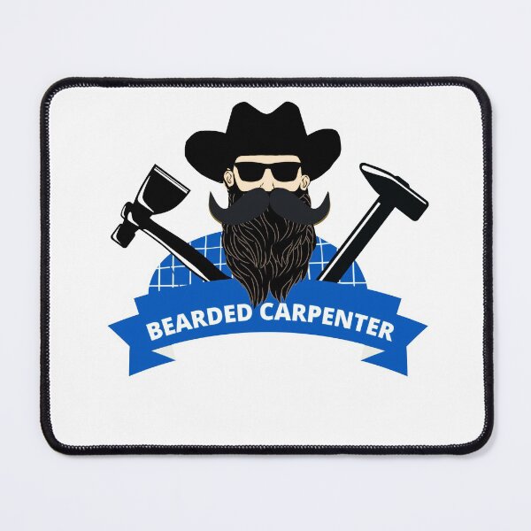 Item preview, BEARDED CARPENTER WITH TOOLS designed and sold by wildwhimsical.