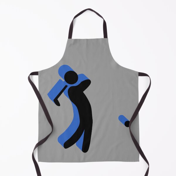Item preview, Golfer Man Playing Golf In Blue Shadow Symbol - Golf designed and sold by SheetalMourya.