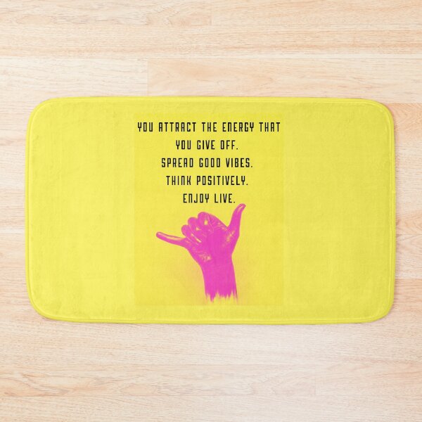 Item preview, You attract the energy that you give off Spread good vibes Think positively Enjoy live designed and sold by Boleirov.