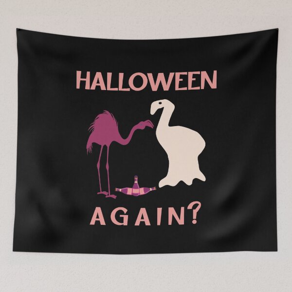 Item preview, Halloween, flamingos getting ready. designed and sold by Bodino.