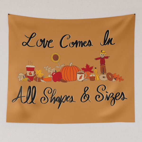 Item preview, Love Comes In All Shapes & Sizes - Autumn & Bronze designed and sold by EcoElsa.