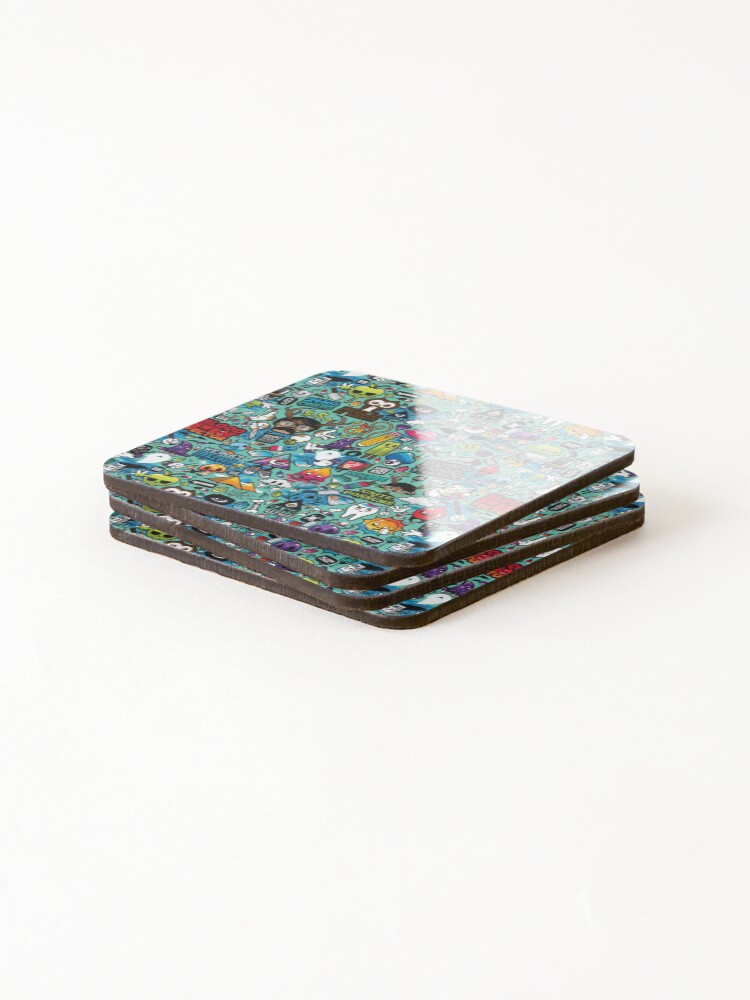Thumbnail 4 of 5, Coasters (Set of 4), Mult designed and sold by kiryusha-Shop.