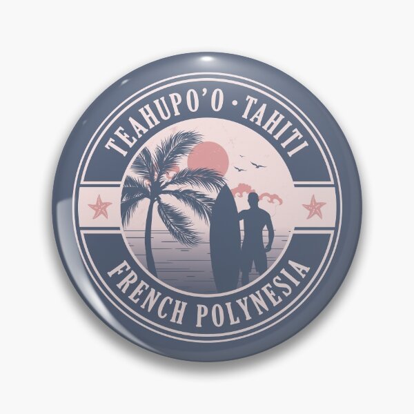 Item preview, Teahupo’o Tahiti French Polynesia Vintage Summer Surf Design designed and sold by CynthiaGraphics.