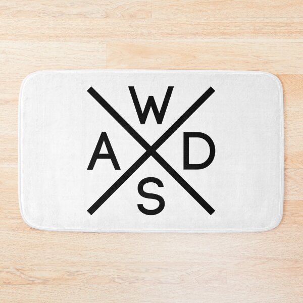 Item preview, WASD Keys Hardcore Computer Gamer/Rocker - Black Text Design designed and sold by geeksta.