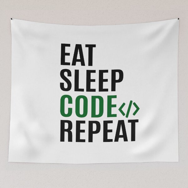 Item preview, Eat Sleep Code Repeat designed and sold by mksjr.