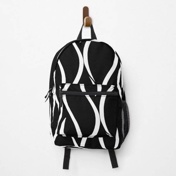 Item preview, Black and white geometric repeated pattern designed and sold by scribbles-23.