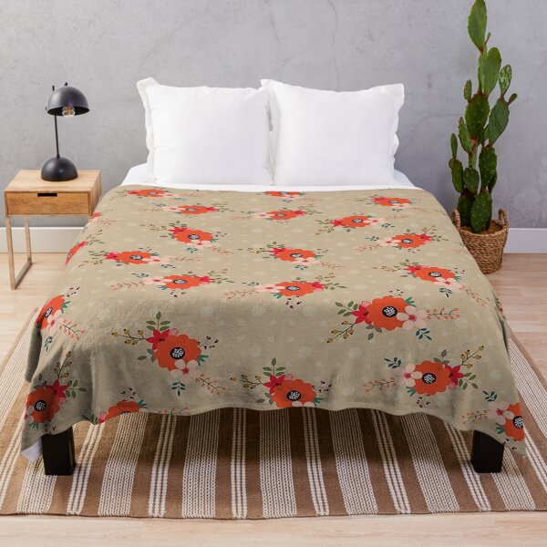 Item preview, Floral patterns with a depth of orange designed and sold by diva-design.