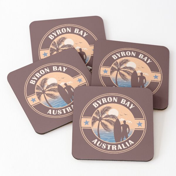 Artikelvorschau, Byron Bay Australien Vintage Sommer Surf Design entworfen und verkauft von CynthiaGraphics.
