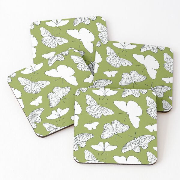 Item preview, Soft Flutters on Olive designed and sold by LZ Cathcart.