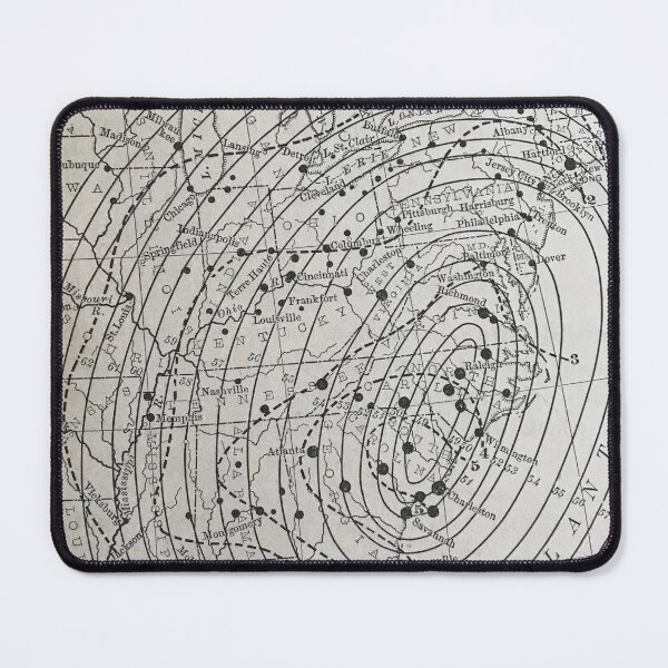 Item preview, 1886 Earthquake Seismic Map, antique vintage drawing designed and sold by djrunnels.