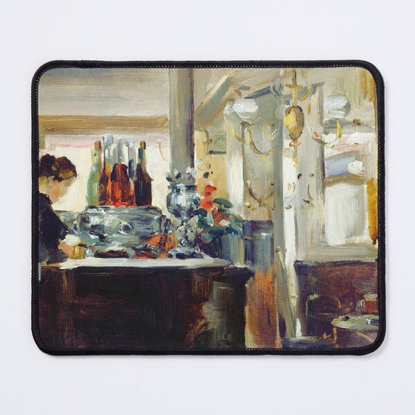 Item preview, Oil Painting Bon Bock Cafe (c.1881) by Edouard Manet designed and sold by Designedbysm.
