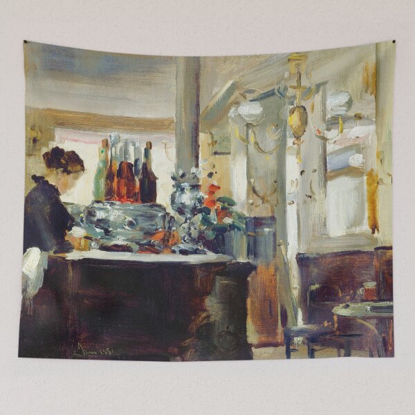 Item preview, Oil Painting Bon Bock Cafe (c.1881) by Edouard Manet designed and sold by Designedbysm.