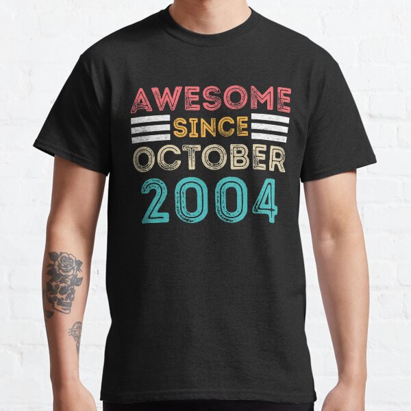 Retro Vintage 16th Birthday - Awesome Since October 2004 Classic T-Shirt