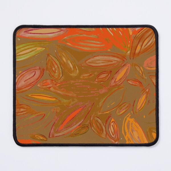 Item preview, Autumn Watercolor Leafishness, brown orange fall leaves designed and sold by djrunnels.