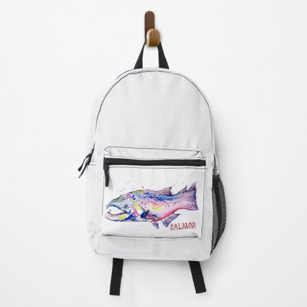 Item preview, Fun Salmon Caricature Illustration designed and sold by Criptyk-art.