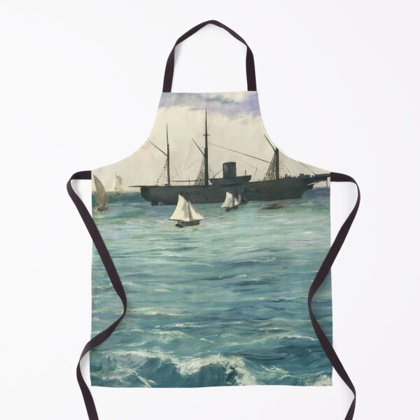 Item preview, Oil Painting The "Kearsarge" at Boulogne (1864) by Édouard Manet designed and sold by Designedbysm.