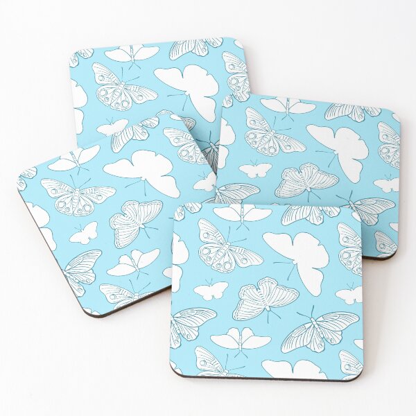 Item preview, Soft Flutters on Light Blue  designed and sold by LZ Cathcart.