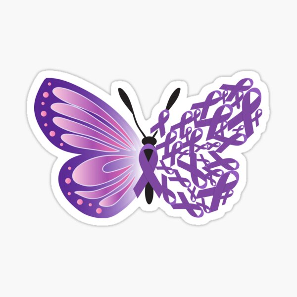 Item preview, Purple Butterfly Emoji Cute Kawaii Epilepsy Awareness,Epilepsy Gifts designed and sold by MDji-shop.