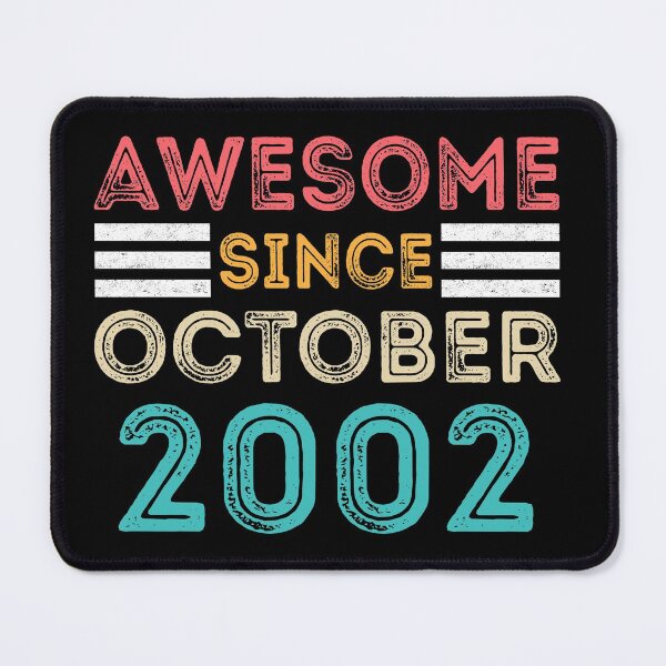 Item preview, Retro Vintage 19th Birthday - Awesome Since October 2002 designed and sold by meedTee.