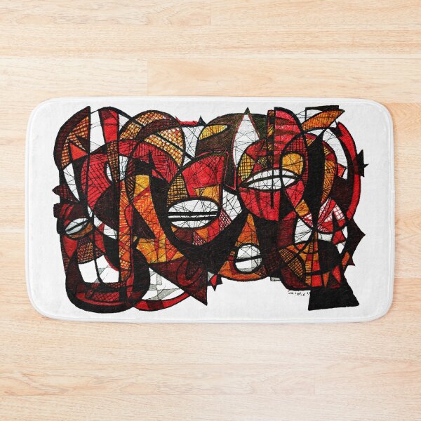 Item preview, "Xulot" - Contemporary African original Artwork red orange and brown textures designed and sold by Tony Cisse.