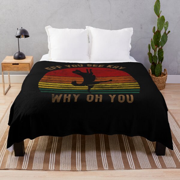 Item preview, Eff You See Kay Why Oh You Dog Yoga Pose Retro Vintage Black Design designed and sold by adamtepl.