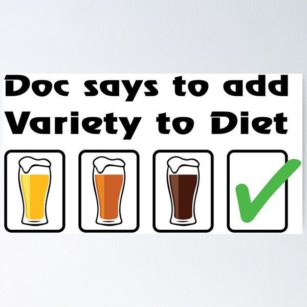 Item preview, Doc Says To Add Variety To Diet designed and sold by FunFoxDesign.