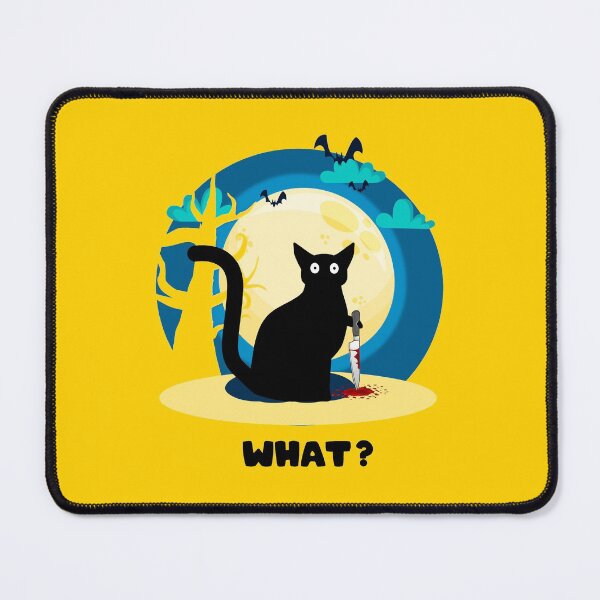 Item preview, Funny Cat Murderous Black Cat With Knife Halloween Gift designed and sold by abdoMounaim.