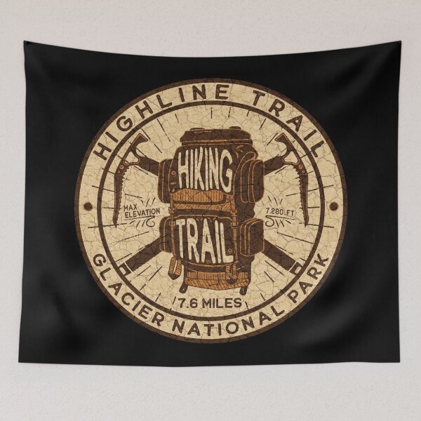 Item preview, Highline Trail Glacier National Park designed and sold by JordanHolmes.