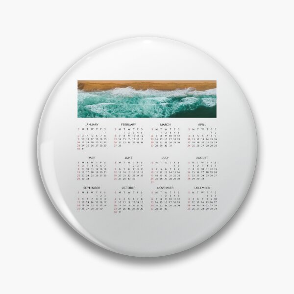 Item preview, Ocean Wall Calendar 2022 designed and sold by ProtonProject.