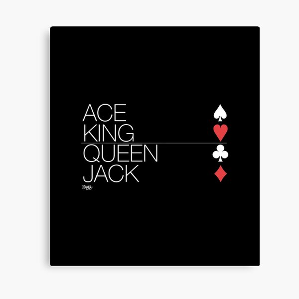 The Deck - Ace, Jack, Queen, King Wall Art – Inktuitive, king