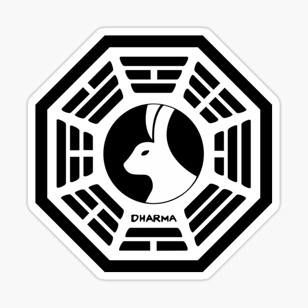 "Lost - Dharma Initiative - The Looking Glass" Sticker For Sale By John ...