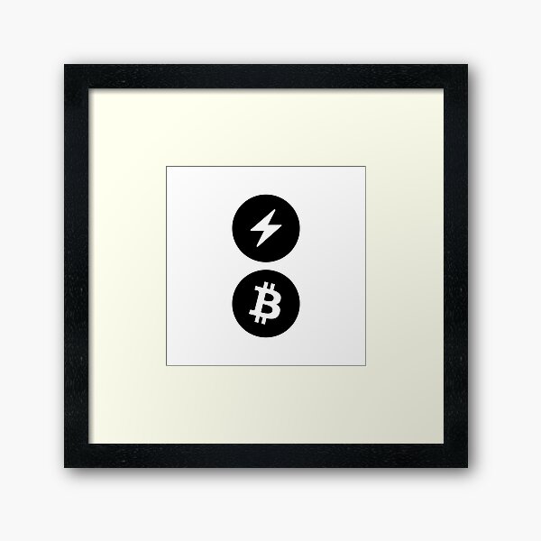 Artikel-Vorschau von Lightning Network x Bitcoin Network Logo  / 2nd Layer Solution, designt und verkauft von NautilusMare.
