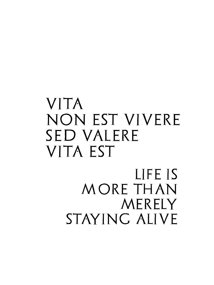 "Vita non est vivere sed valere vita est" Sleeveless Top for Sale by ...
