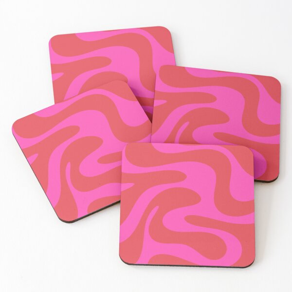 Item preview, Swirly Bright Magenta Pink Fuchsia Red Retro Modern Abstract designed and sold by kierkegaard.