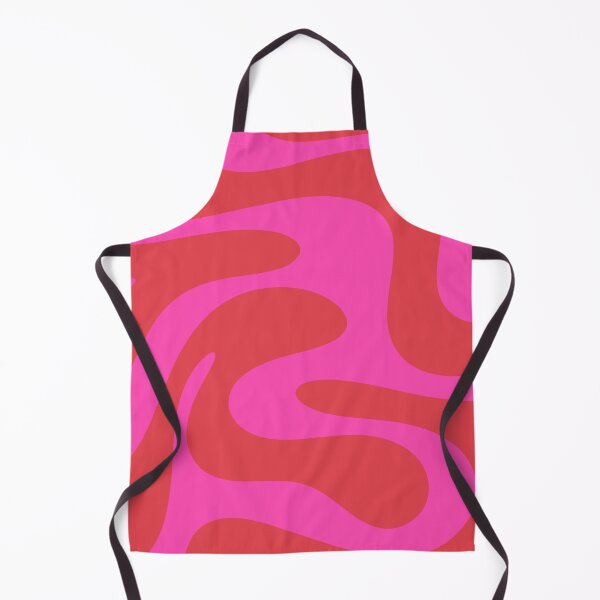 Artikelvorschau, Swirly Bright Magenta Pink Fuchsia Red Retro Modern Abstract entworfen und verkauft von kierkegaard.