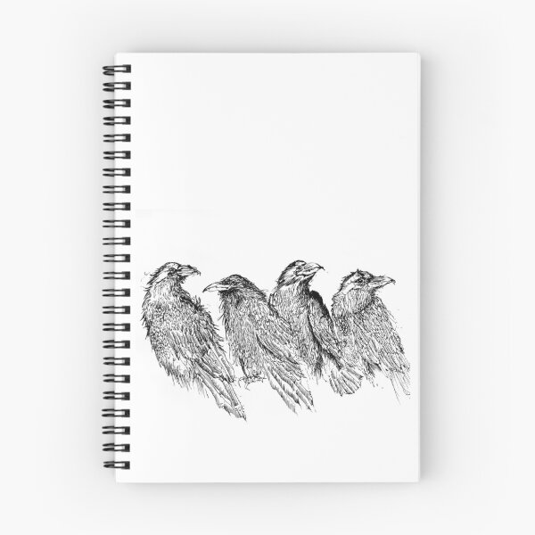 Item preview, Four Crows Ink Drawing designed and sold by Criptyk-art.