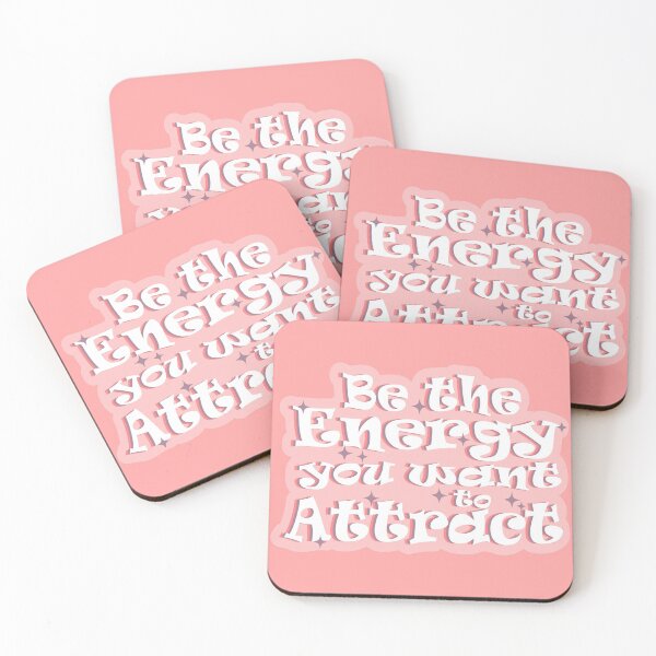 Item preview, Be the energy You Want To Attract - Motivational Quote designed and sold by byStefani.