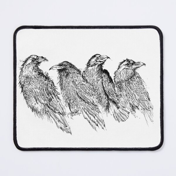 Item preview, Four Crows Ink Drawing designed and sold by Criptyk-art.