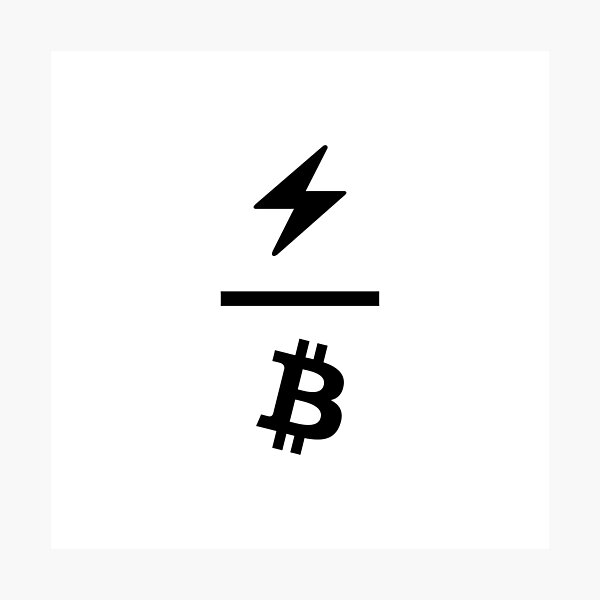 Artikel-Vorschau von Lightning Network x Bitcoin Network Logo  / 2nd Layer Solution / V02, designt und verkauft von NautilusMare.