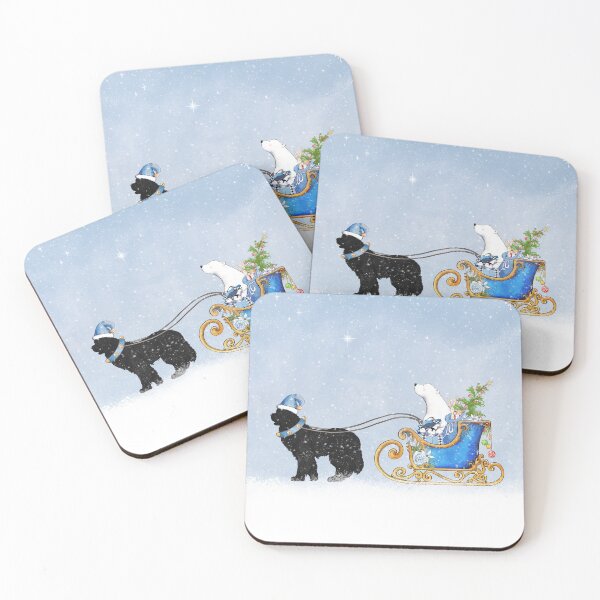 Item preview, Dog Pulling Polar Bear Sleigh designed and sold by Christine Mullis.