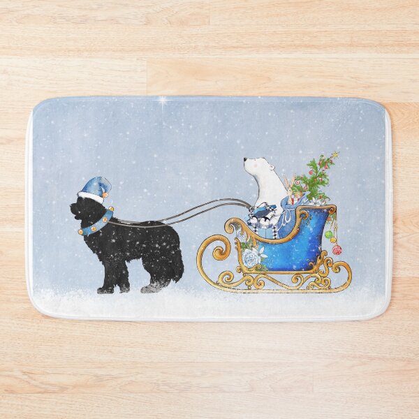 Item preview, Dog Pulling Polar Bear Sleigh designed and sold by Christine Mullis.