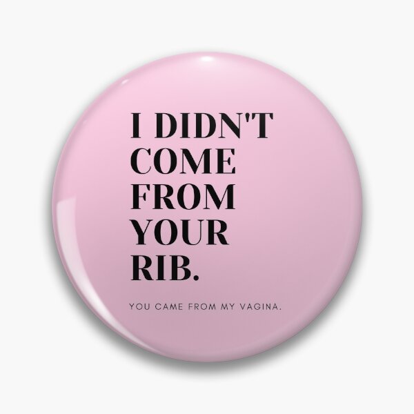 Item preview, Funny Feminist Print (I Didn't Come From Your Rib.) designed and sold by shopafterparty.