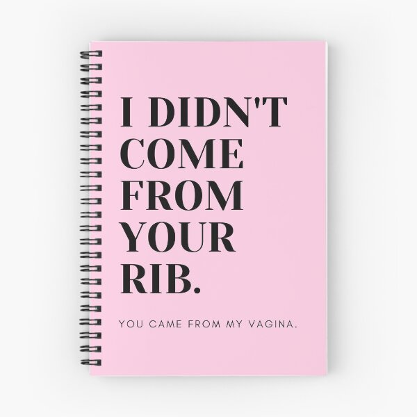 Item preview, Funny Feminist Print (I Didn't Come From Your Rib.) designed and sold by shopafterparty.