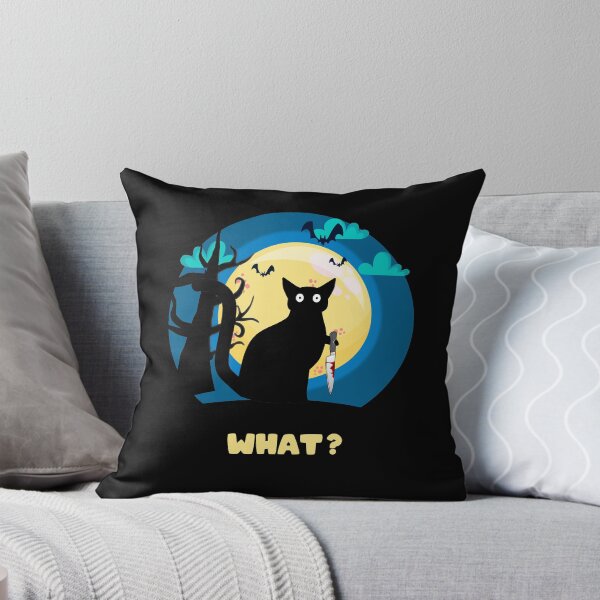 Item preview, Funny Cat Murderous Black Cat With Knife Halloween Gift designed and sold by abdoMounaim.
