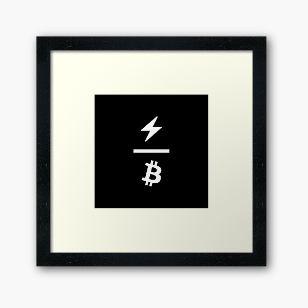 Artikel-Vorschau von Lightning Network x Bitcoin Network Logo  / 2nd Layer Solution / V02 Weiß, designt und verkauft von NautilusMare.
